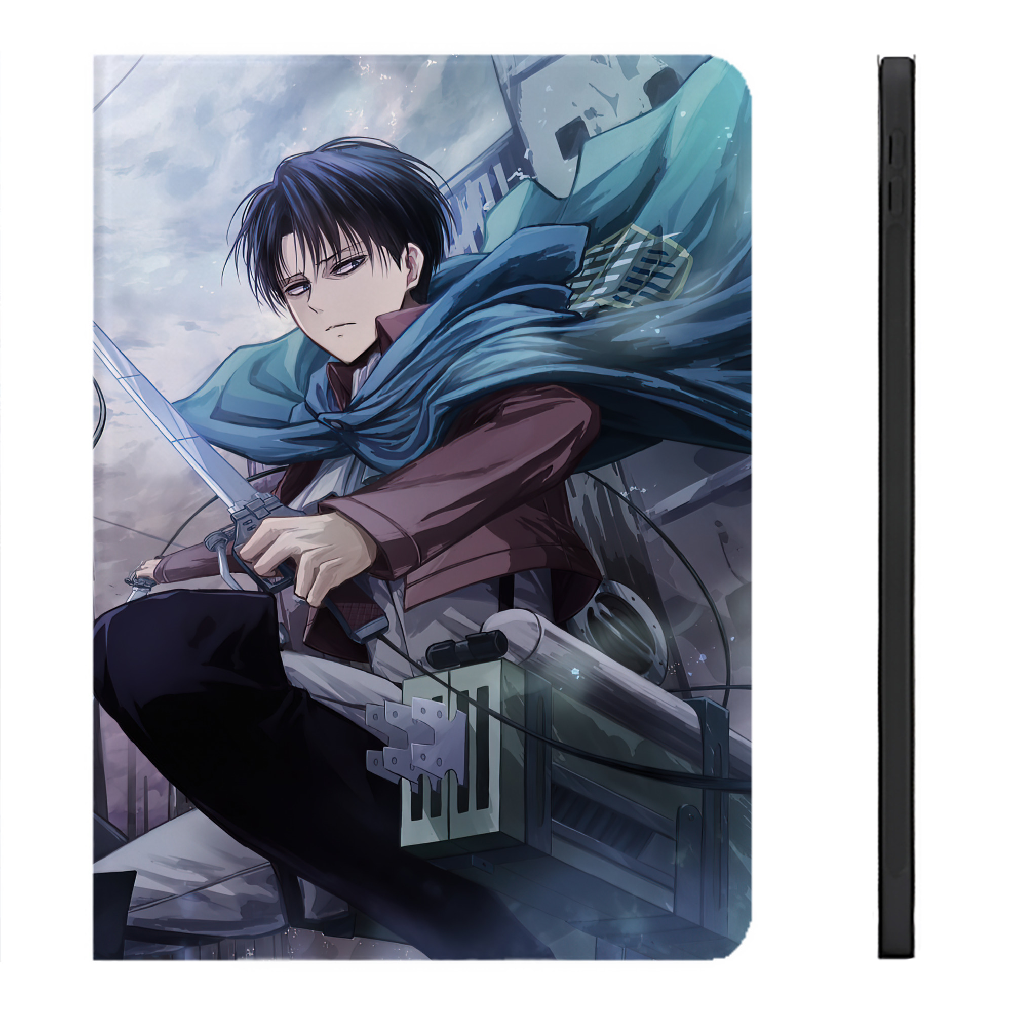 （画像用） 進撃の巨人 Attack on Titan IPadケース ペンホルダー付き ブックスタイルデザイン